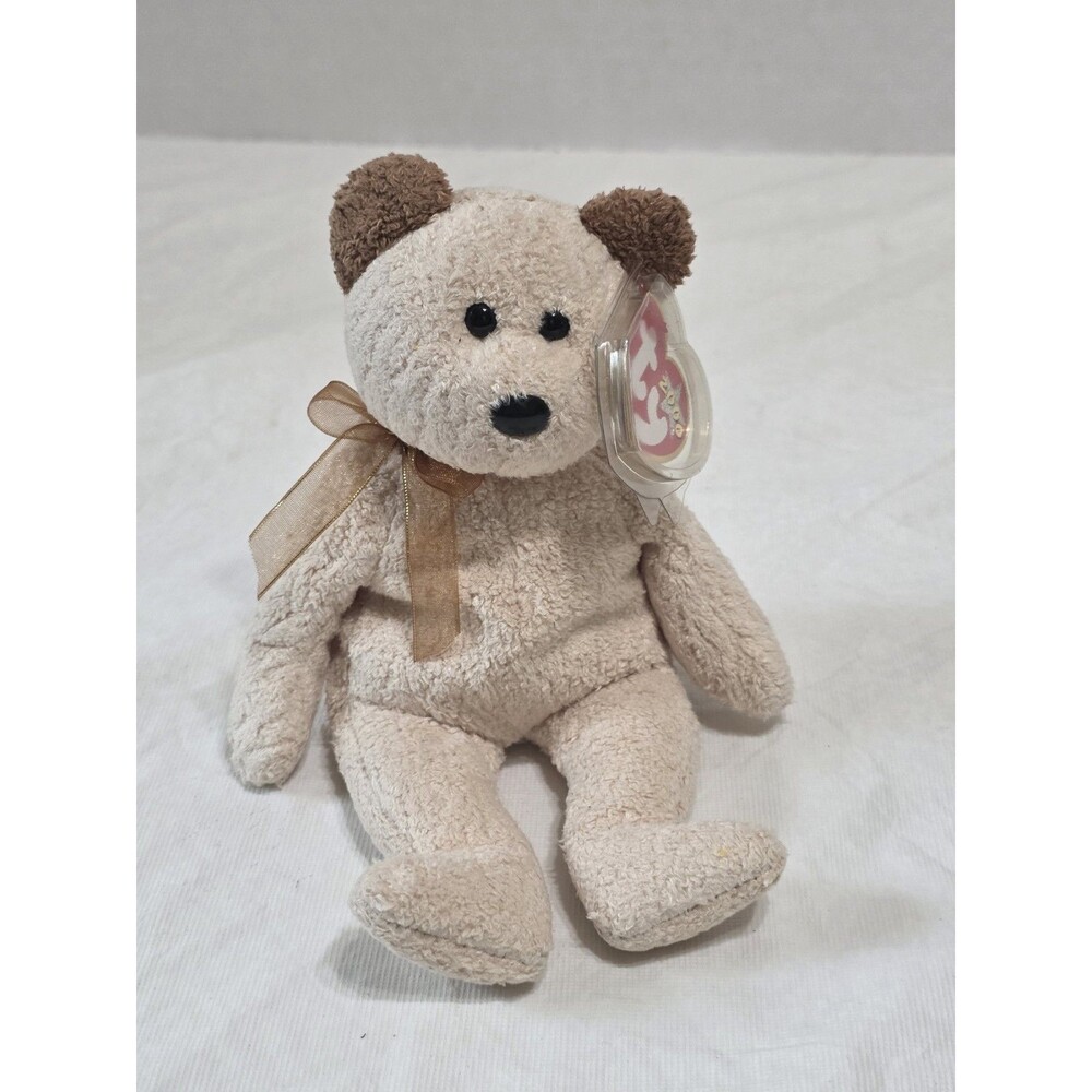 TY 2000 NWT Tan Bear "Huggy" 9"